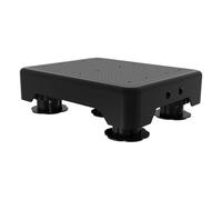 Sharplace Marchepied réglable antidérapant, plateforme, repose-pieds, marchepied réglable, portable, pour cuisine, baignoire, camping, Noir