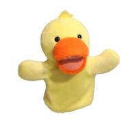 Sharplace Marionnette à Main en Peluche, marionnette Interactive, blagues réalistes, Jeu de rôle, Gants de tête, Jouet Animal en Peluche pour Spectacle, scène, Canard