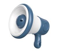 Sharplace Mégaphone avec chaîne, micro portable, jouet sonore portable avec musique et enregistrement, petit haut-parleur pour enfants de 5 ans et plus, Bleu