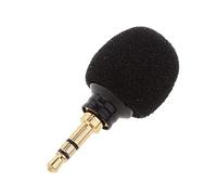 Sharplace Microphone Condensateur 3.5mm Prise Micro PC Portable Instrument Vocal, Noir 3.5mm TRS Stereo