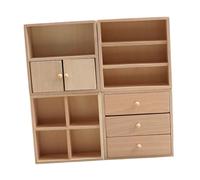 Sharplace mini-meubles pour maison poupée, meubles miniatures en bois à l'échelle 1:12, accessoires scène à faire soi-même pour