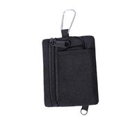 Sharplace Mini Porte-clés, Sac Banane d'extérieur Polyvalent, Compact, en Nylon, Multifonction, Mousqueton, Organisateur Utilitaire pour Le Cyclisme et la, Noir