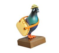 Sharplace Mini statue de pigeon messager de bureau, sculpture de colombe, ornement créatif, figurine en résine pour table, studio, bibliothèque, salon