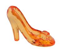 Sharplace Mini talons de princesse, décoration de chaussures, à collectionner, sculpture de chaussures de maison de poupée, figurines à talons hauts pour, Jaune