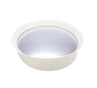 Sharplace Miroir d'angle convexe décoratif réfléchissant 11,02 pouces, facile à utiliser, miroir incurvé sécurisé pour l'intérieur et l'extérieur, Blanc Laiteux