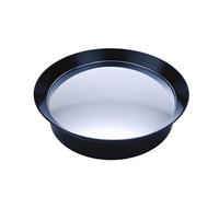 Sharplace Miroir d'angle convexe décoratif réfléchissant 11,02 pouces, facile à utiliser, miroir incurvé sécurisé pour l'intérieur et l'extérieur, Noir