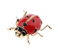 Sharplace Mode Broche Coccinelle Insecte Série Broche Enfants Adultes Corsage, Rouge
