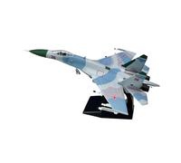 Sharplace Modèle d'avion de Chasse SU27 à l'échelle 1/100, Collection de modèles d'avion d'attaque avec Ornement de Base, Jouet simulé pour