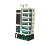 Sharplace Modèle de bâtiment Moderne, aménagement r, échelle 1/150 N, réaliste, Assemblage Facile, Ornement pour Table de Sable, Jaune