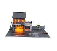 Sharplace Modèle de parking 1:64, décoratif, réaliste, disposition antidérapante moulée sous pression, garage de voiture, atelier de réparation de voitures