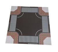 Sharplace Modèle de Scène D'autoroute 1:64, Tapis de Stationnement, Aménagement, Antidérapant, Garage Souterrain, Modèle de Voiture Moulé sous Pression, Con, Style D