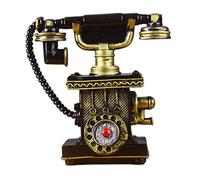 Sharplace Modèle de téléphone State de décoration murale, européenne, figurine d'artiste, téléphone antique Figurine Vintage Rotary Telephone pour le bar, C01