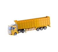 Sharplace Modèle de véhicule jouet camion-citerne cabine conventionnelle/cabine avancée camion à basculante polyvalent camion transporteur pour intérieur, Jaune, 32cm