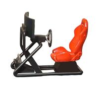 Sharplace Modèle réduit de siège de simulateur de course à l'échelle 1/64, accessoires de diorama, présentation réaliste, modèle de support de siège de, Rouge