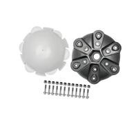 Sharplace Moyeu et Capuchon de Roue d'éolienne pour Arbre de 17 mm, pièces d'éolienne pour la Production d'éoliennes Horizontales, pour 6 Lames