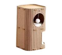 Sharplace Niche pour Chat d'intérieur à 2 Niveaux, Couchage Confortable, protège Les Meubles des dommages grâce à 2 Tapis Amovibles, Chameau