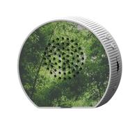 Sharplace Nichoir à Oiseaux Chantant, Moderne et Relaxant, 8 chansons apaisantes, boîte sonore Naturelle décorative pour, Spa, Salon, Salle de Bain, Forme Ronde