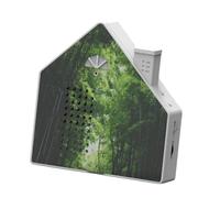 Sharplace Nichoir à Oiseaux Chantant, Moderne et Relaxant, 8 chansons apaisantes, boîte sonore Naturelle décorative pour, Spa, Salon, Salle de Bain, Forme de La Maison