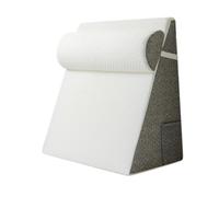 Sharplace Oreiller compensé pour lit, oreiller surélevé, triangulaire, confortable, support dorsal, mousse à mémoire de forme, support triangulaire, pour