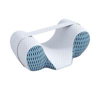 Sharplace Oreiller Ergonomique Premium pour Dormir sur Le Dos, Soutien de la Nuque, Oreiller de beauté Pratique et Anti-Rides pour lit, Fauteuil, canapé et, Bracelet Bleu 250 Cm