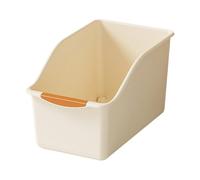 Sharplace Organisateur d'armoire de cuisine avec roulettes, boîte de rangement polyvalente et polyvalente pour articles divers, bac de rangement pour, High Cream Yellow L