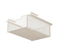 Sharplace Organisateur de sous-vêtements Coulissant sous étagère, Panier de Rangement Multi-usages en Fer pour mouchoirs de Salle de Bain, Blanc