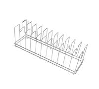 Sharplace Organiseur de plaque à biscuits, de plaque de cuisson, de planche à découper, gain de place avec 12 emplacements, support pour ustensiles de cuisson