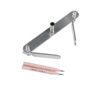 Sharplace Outil de marquage de centre, outil professionnel pour le travail du bois, portable, pour charpentier, de ligne centrale, jauge de traçage, 100mm