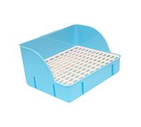 Sharplace Pan de litière de Lapin pour poêle à litière de Cage, Petit Plateau d'animal Pan de Toilette pour Animaux de Compagnie, Bleu