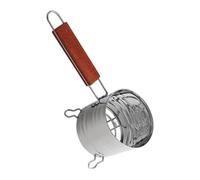 Sharplace Panier à Charbon en Acier Inoxydable, Porte-Charbon avec poignée en Bois, Accessoire de Barbecue, Panier à feu pour fumoir et Cuisson des Aliments, 28.3 Cm X 13 Cm