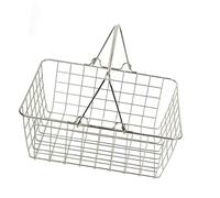 Sharplace Panier de Courses avec poignée, Multifonction, en Fer, Portable, pour supermarché, pour Aliments, Jouets, Garde-Manger, Placard, abri de Jardin