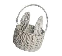 Sharplace Panier de Pâques en osier avec anse 21 x 30 cm Accessoire Adorable et polyvalent pour les célébrations saisonnières Léger et rustique