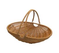 Sharplace Panier de Rangement pour Pique-Nique en polypropylène avec poignée Pliable, Robuste pour Aliments ou Petits Articles Divers, Cadre en Fil de Fer, Size L