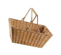 Sharplace Panier de Rangement pour Pique-Nique, Multifonctionnel, Portable, léger, avec poignée Pliable, Panier de Courses pour Parc, arrière-Cour, Plage, M