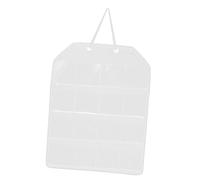 Sharplace Panneau de rangement mural pour badges, compatible avec les médailles de 75 mm, pochettes transparentes, polyvalent pour épingles en émail, 49,3 x, Blanc