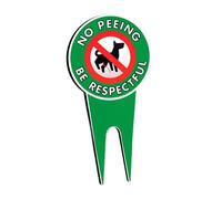 Sharplace Panneau d'interdiction de Faire Pipi aux Chiens Avis d'urination avec Piquet Panneaux de Jardin Marqueur d'insertion au en Bois