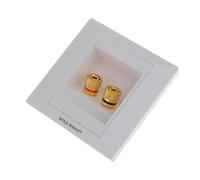 Sharplace Panneau Mural Audio 2 Ports Douille Plate Fiche Banane Prise Mur