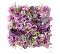 Sharplace Panneau mural de fleurs artificielles décoratif multifonctionnel, bricolage, toile de fond florale 3D pour arrière-plan de la maison, Violet