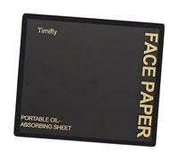 Sharplace Papier matifiant visage absorbant l'excès de sébum, soin du visage, cadeau pour femme avec miroir intégré, indispensable beauté, papier matifiant, Noir