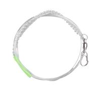 Sharplace pêche en Eau salée Anti-Morsure, Fil en Fibre Carbone avec Manchon Phosphorescent, Longueur Professionnelle 1,2 m, avec Mousqueton à