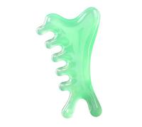 Sharplace Peigne de massage Gua Sha pour le cuir chevelu, accessoire de relaxation pour le corps, compact et portable, idéal pour les femmes et les hommes, Vert