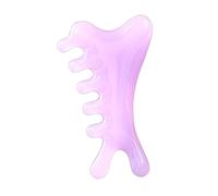 Sharplace Peigne de massage Gua Sha pour le cuir chevelu, accessoire de relaxation pour le corps, compact et portable, idéal pour les femmes et les hommes, Violet