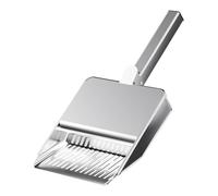 Sharplace Pelle à litière pour Chat, Nettoyeur de bac à litière pour Animaux de Compagnie, Outil de Nettoyage Portable avec Couvercle intégré, Tamis à bêche