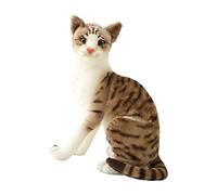 Sharplace Peluche Chat Siamois Poupée Réaliste Animal Cadeau pour Fille Garçon, StyleE