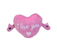 Sharplace Peluche musicale interactive en forme de cœur, idéale pour la Saint-Valentin. Cadeau d'éveil musical et ludique. Idéale pour Noël, Rose