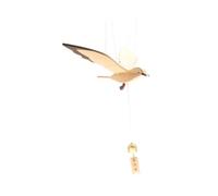 Sharplace Pendentif en Forme de Mouette Volante en Bois, Goutte d'oiseau décorative, Suspendue, créative pour fenêtre, fête de Mariage, Chambre d'enfant