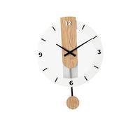 Sharplace Pendule en Bois, Horloge Murale Suspendue, silencieuse, décorative, 40x55cm, décoration pour Chambre d'amis, Chiffres Arabes