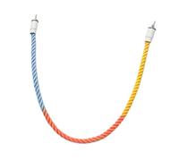 Sharplace Perche de Corde pour Les Cages à Oiseaux, Jouet à mâcher, Griffes de broyage des Oiseaux, Support de Perroquet en Coton Pliable pour Le cachatiel de, 60cm