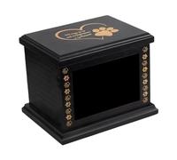 Sharplace Pet Urn Memorial Box Remembrance Souvenir Cadeaux, en Bois, avec Un Cadre Photo Funérailles pour Animaux de Compagnie Urnes pour Cendres Cat