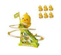 Sharplace Petits canards grimpants, jouet éducatif et créatif avec musique, jeu de montagnes russes en forme de canard pour garçons, filles et bébés, cadeau, 6 Canards
